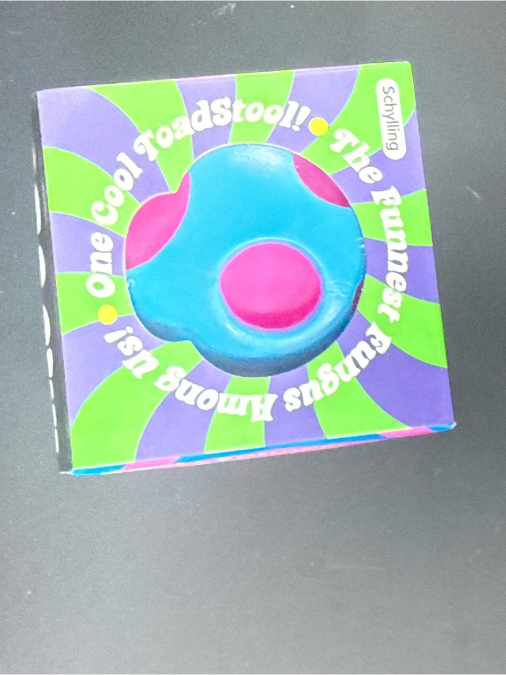 Rare! Schylling Groovy Nee Doh Shroom Tactile Squeeze Toy Pink/blue